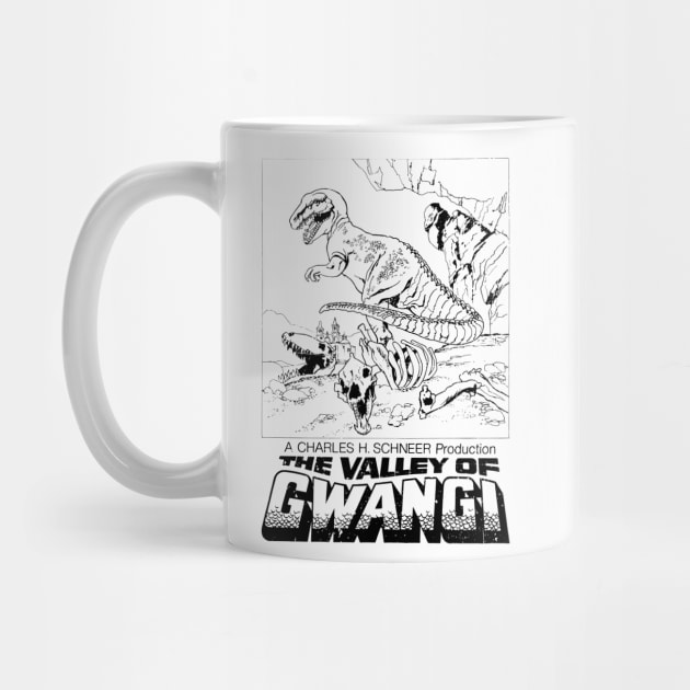 The Valley of the Gwangi (Coloring Book Style) by TheUnseenPeril